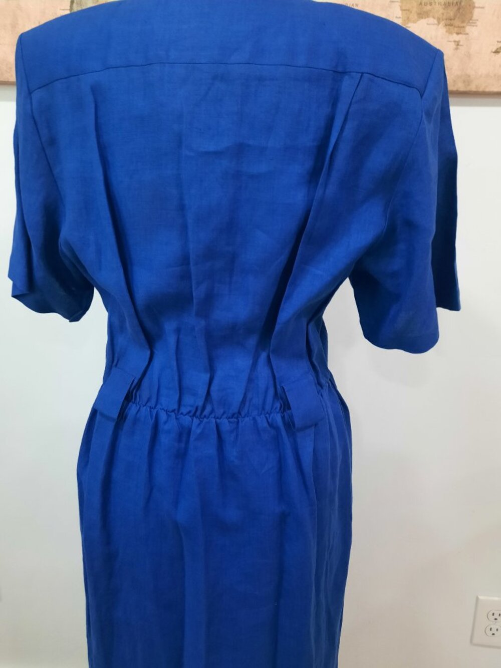 Vtg 90s linen dress w/ belt - Nordstrom brand - Picture 10 of 16